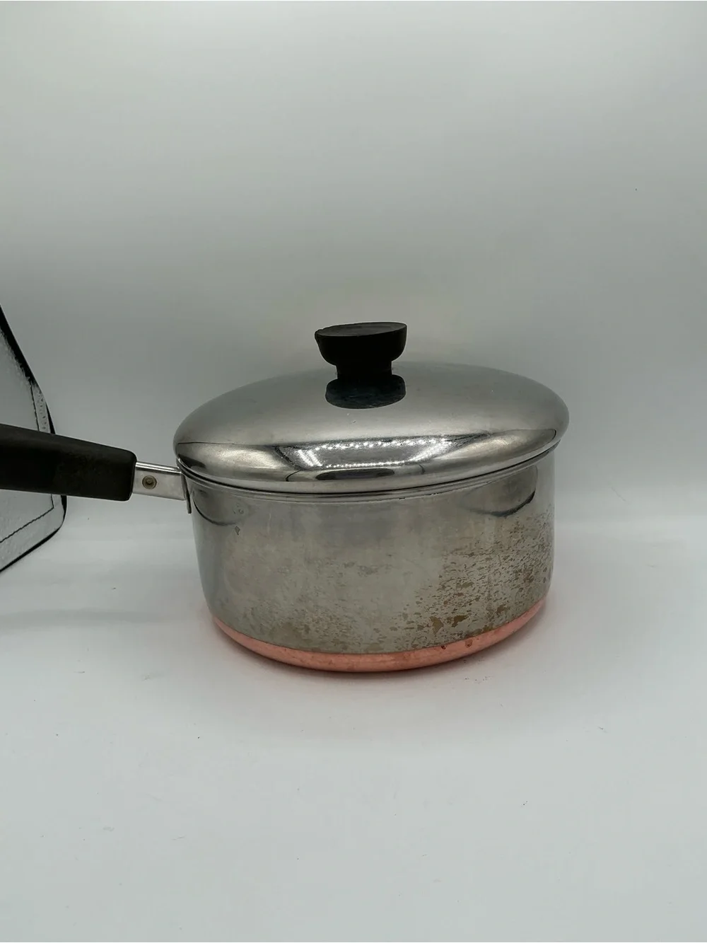Revere ware Stainless Steel Saucepan with Lid   And copper bottom 2 qt